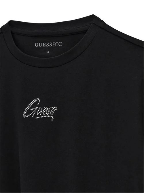 knot ss t-shirt GUESS | J6GI29 K6YW4JBLK